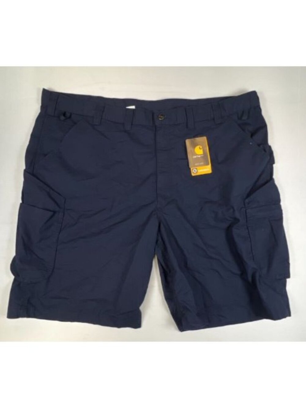 New Carhartt Force Broxton Cargo Shorts Mens 48 Navy Relaxed Fit Utility NWT